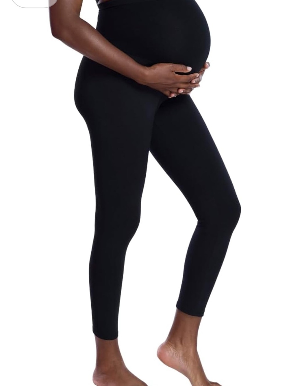 Motherhood Black Maternity Support Leggings